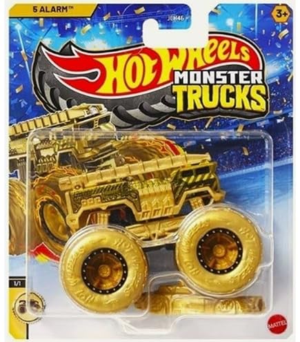 Amazon.com: Hot Wheels Monster Trucks 5 Alarm, Includes Connect